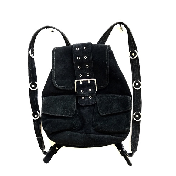 Urban Outfitters Handbags - Urban Outfitter Black Suede Mini Backpack
